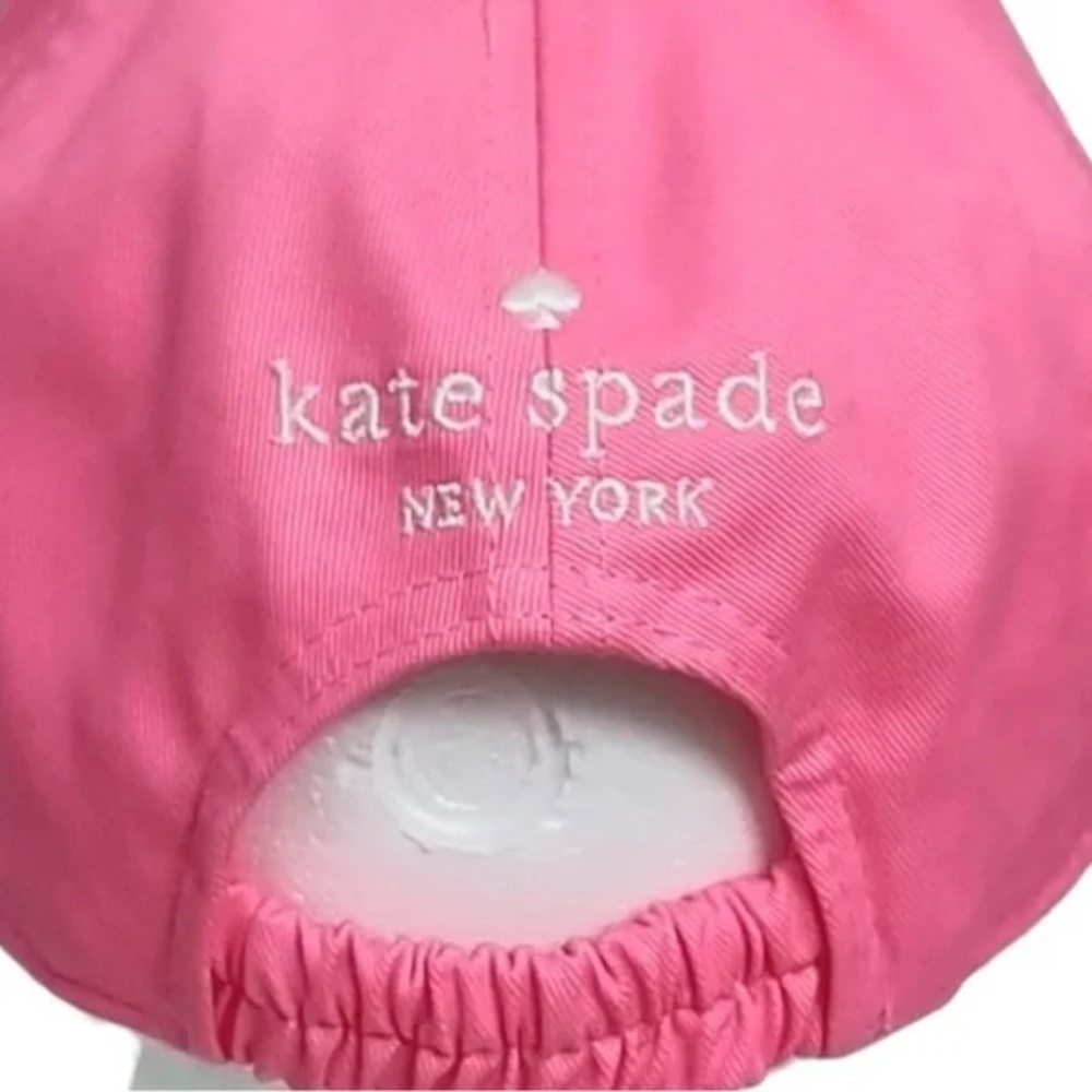 🆕Kate Spade Women's Strawberry Shake Pink Cotton Baseball Logo Cap::SUMMER::NWT - Picture 5 of 5